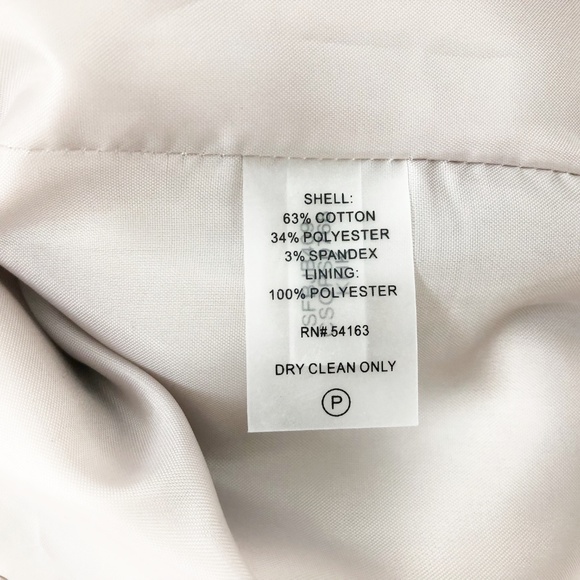 Calvin Klein Women's Blazer Tan Size 8 Zip Front - Picture 7 of 7